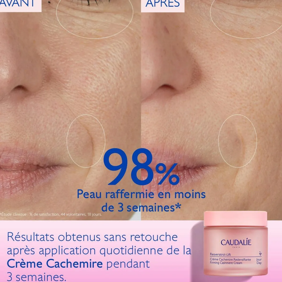 CAUDALIE Anti-Rides, Fermeté|Crèmes & Fluides^Crème Cachemire Redensifiante au Resvératrol, alternative au Rétinol
