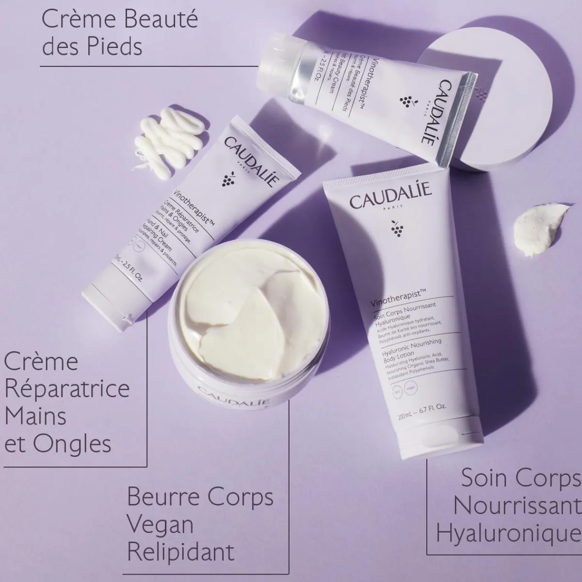 CAUDALIE Crèmes Mains^Crème Réparatrice Mains et Ongles au Beurre de Karité