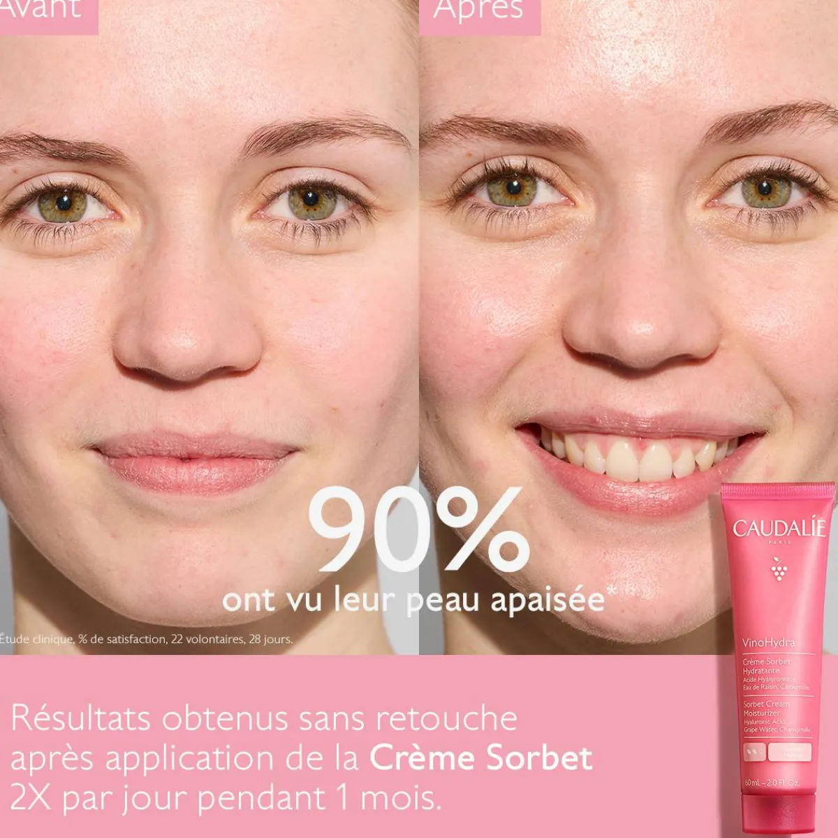 CAUDALIE Hydratation Visage|Crèmes & Fluides^Crème Sorbet Hydratante à l'Acide Hyaluronique & Camomille