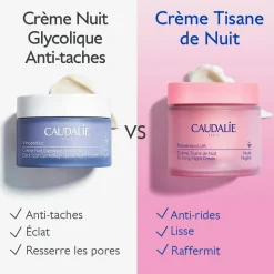 CAUDALIE Anti-Rides, Fermeté|Crèmes De Nuit^Crème Tisane de Nuit au Resvératrol, alternative au Rétinol