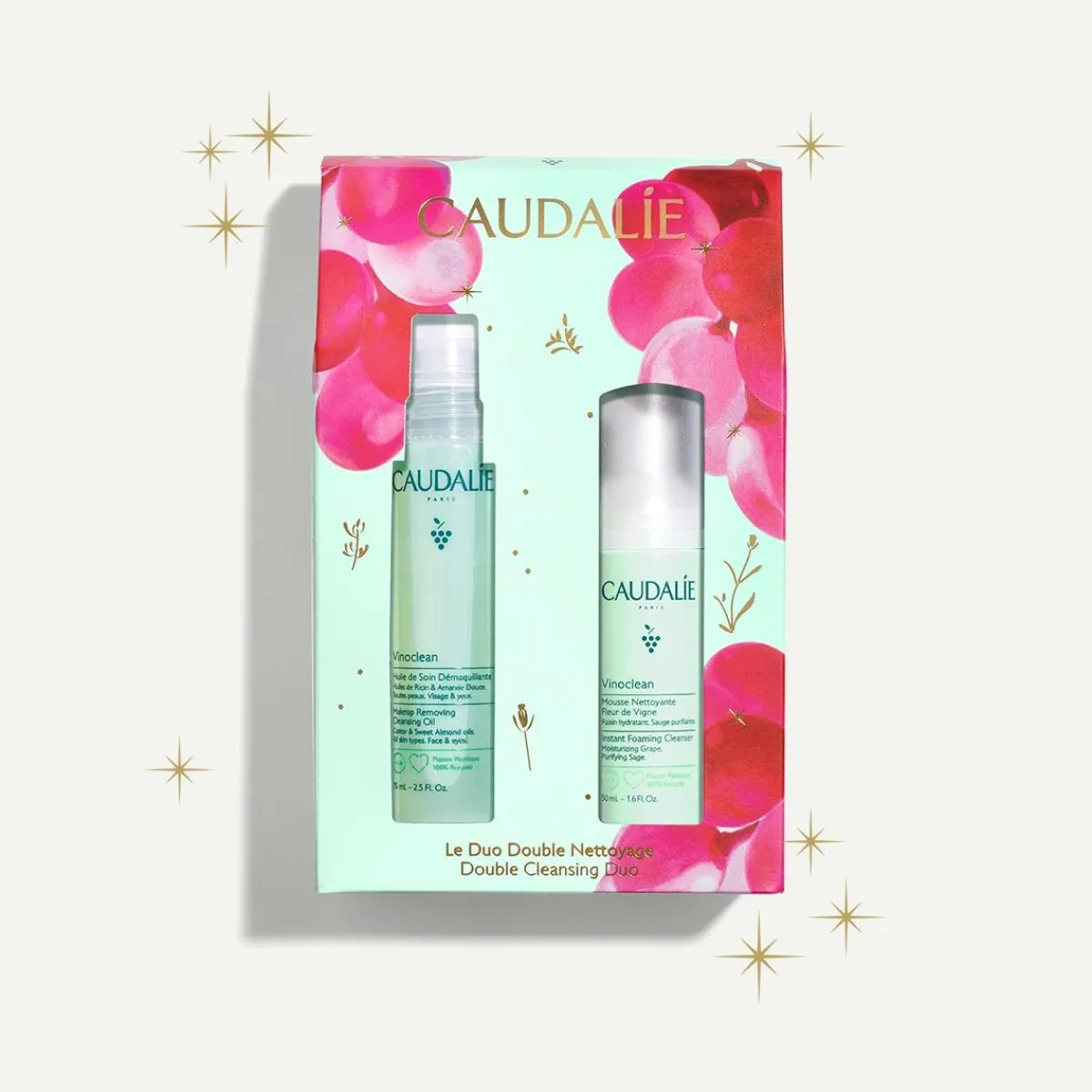 CAUDALIE Formats Voyage|Huiles Visage^Duo Double Nettoyage