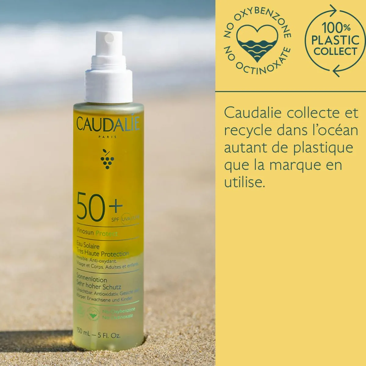 CAUDALIE Crèmes Solaires Visage & Corps|Solaires Corps^Eau Solaire Très Haute Protection SPF50+