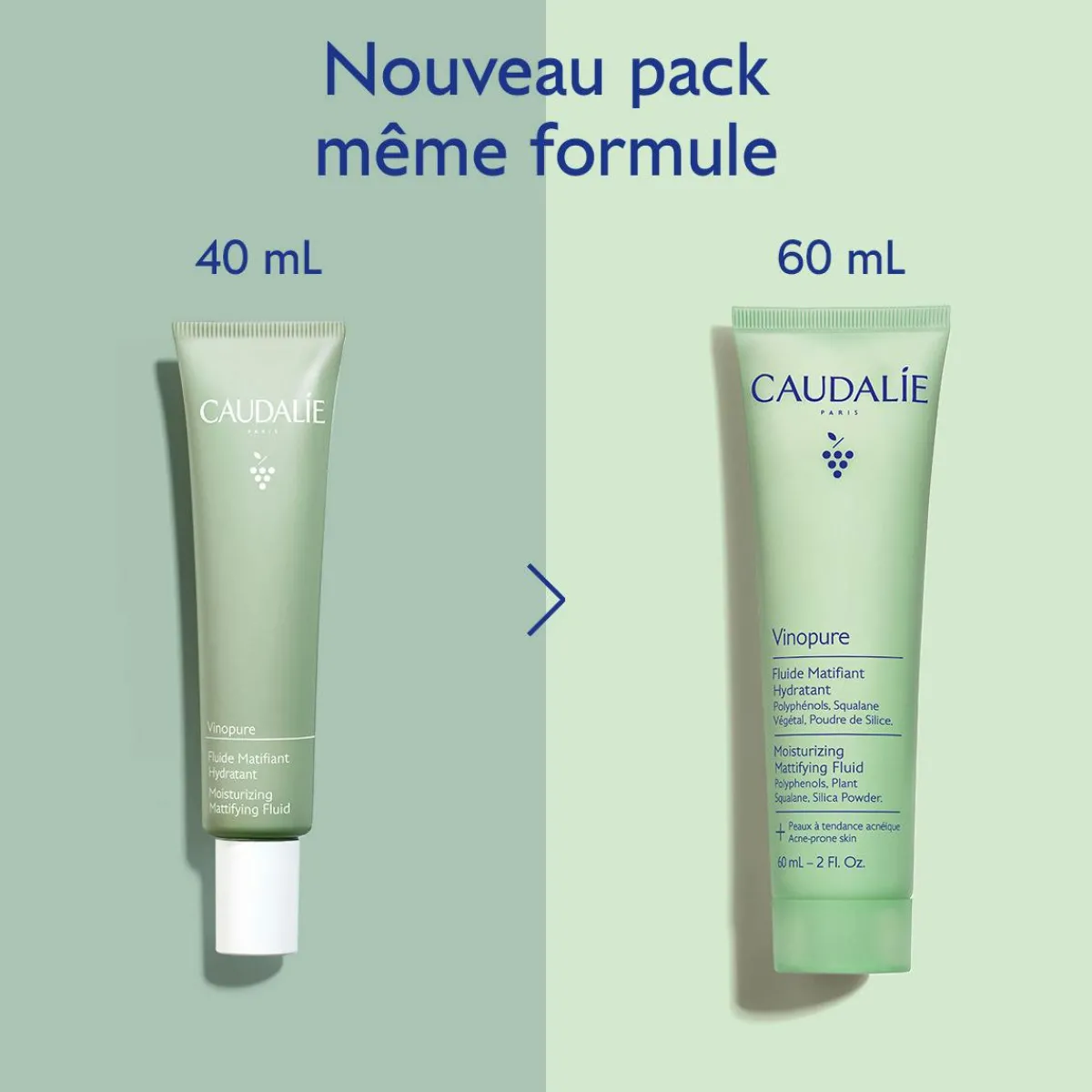 CAUDALIE Peaux À Tendance Acnéique|Crèmes & Fluides^Fluide Matifiant Hydratant à la Poudre de Silice