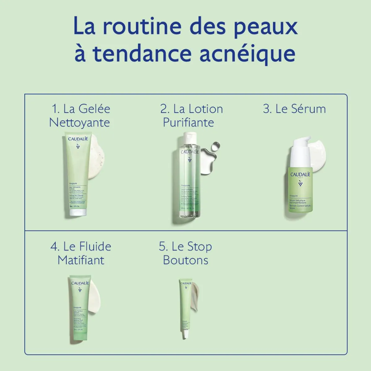 CAUDALIE Peaux À Tendance Acnéique|Crèmes & Fluides^Fluide Matifiant Hydratant à la Poudre de Silice