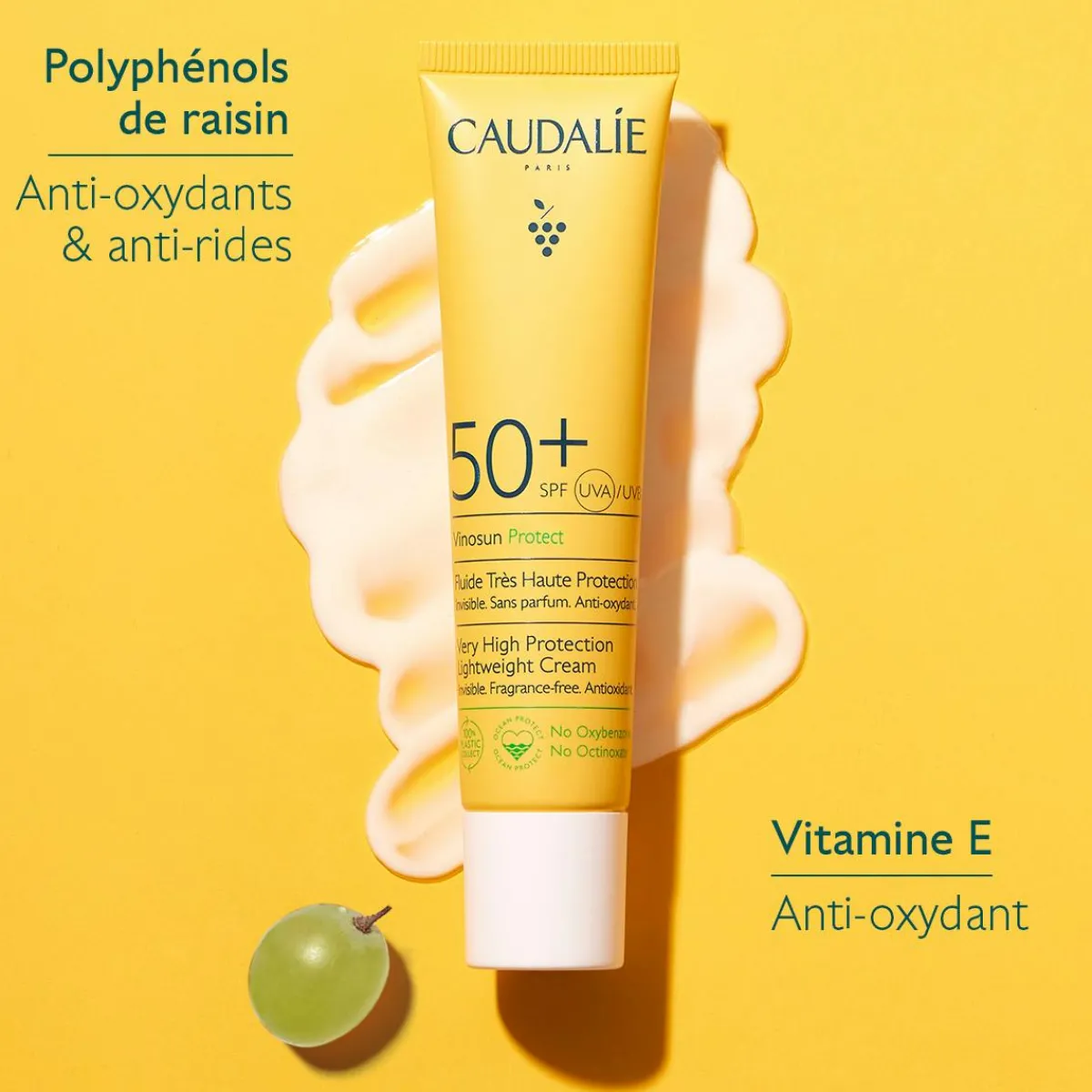 CAUDALIE Crèmes Solaires Visage & Corps|Solaires Visage^Fluide Très Haute Protection SPF50+