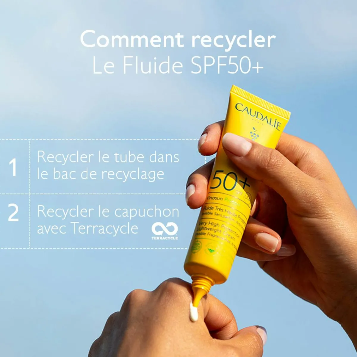CAUDALIE Crèmes Solaires Visage & Corps|Solaires Visage^Fluide Très Haute Protection SPF50+