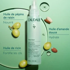 CAUDALIE Huiles Visage|Démaquillants & Nettoyants^Huile de Soin Démaquillante à l'Huile d'Amande Douce + Ricin - 150ml