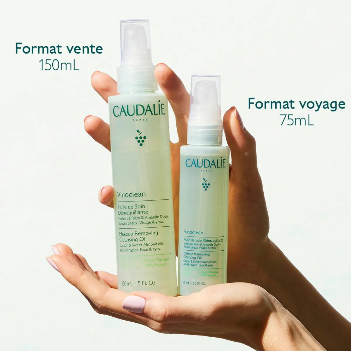 CAUDALIE Huiles Visage|Démaquillants & Nettoyants^Huile de Soin Démaquillante à l'Huile d'Amande Douce + Ricin - 150ml