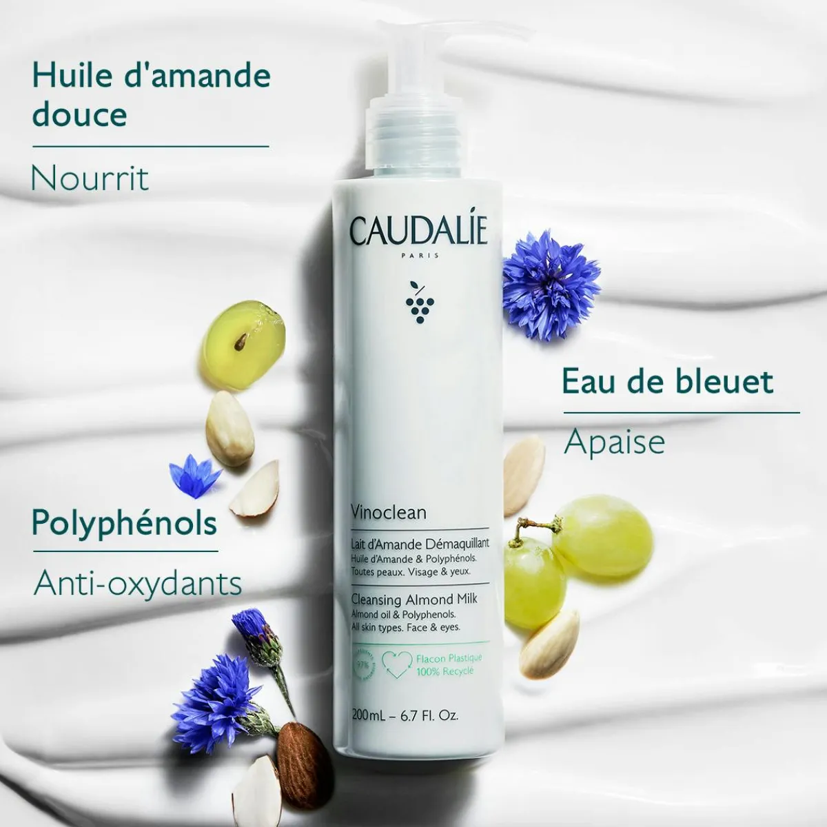 CAUDALIE Démaquillants & Nettoyants^Lait d'Amande Démaquillant-200ml