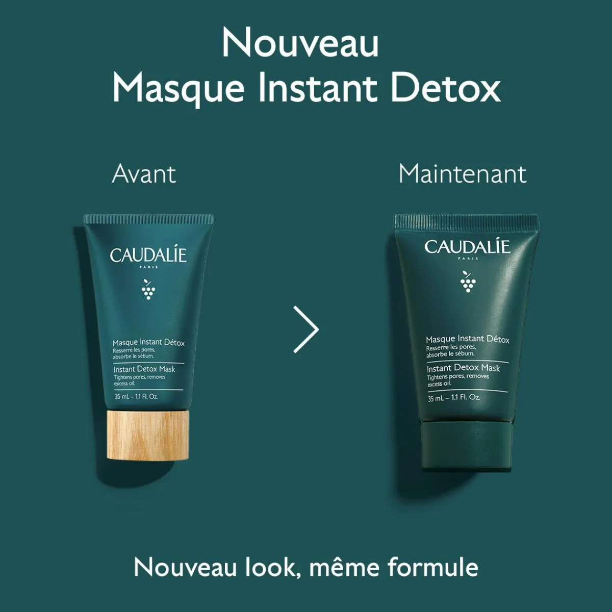 CAUDALIE Formats Voyage|Masques, Gommages & Peelings^Masque Instant Détox à l'Argile Rose - 35ml