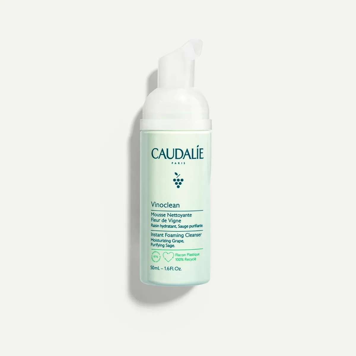 CAUDALIE Formats Voyage|Démaquillants & Nettoyants^Mousse Nettoyante Visage Fleur de Vigne - 50ml
