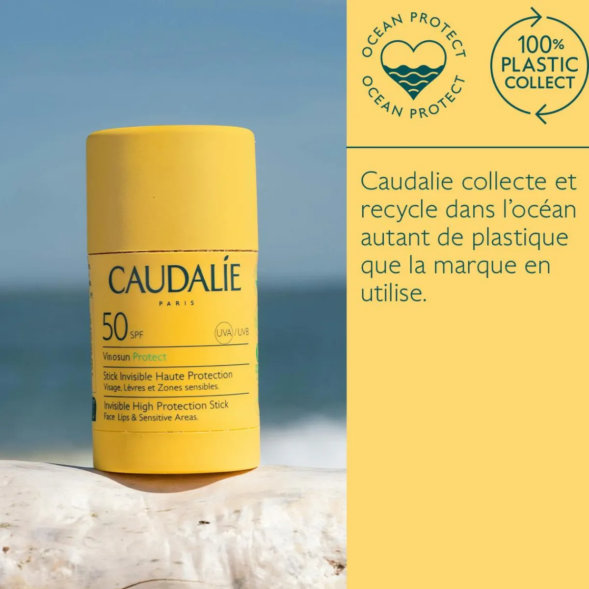 CAUDALIE Crèmes Solaires Visage & Corps|Solaires Corps^Stick Solaire Invisible Haute Protection SPF50