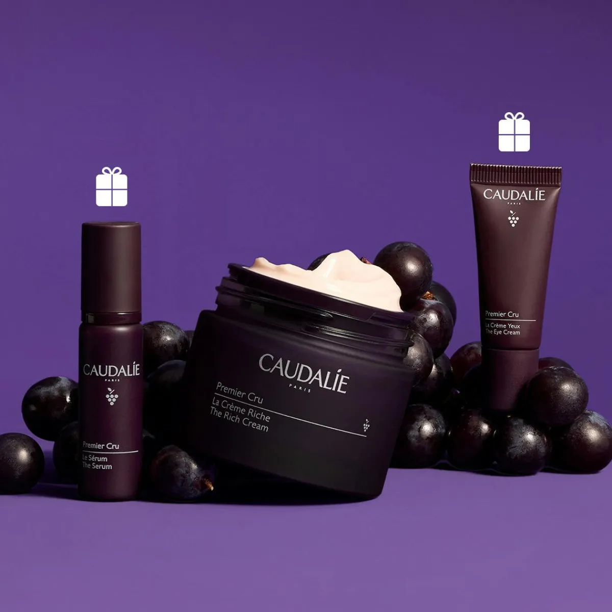 CAUDALIE Rides, Taches, Volume|Anti-Rides, Fermeté^Trio Solution Anti-Âge Global